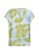 Cate 1 Floral Print Top - Windsurfer Combi