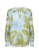 Cate 2 Floral Print Blouse - Windsurfer Combi
