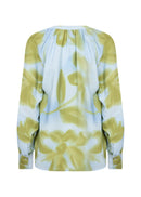 Cate 2 Floral Print Blouse - Windsurfer Combi