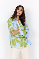 Cate 2 Floral Print Blouse - Windsurfer Combi