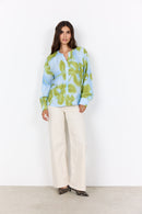 Cate 2 Floral Print Blouse - Windsurfer Combi
