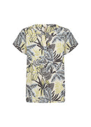 Cam 1 Botanical Print Blouse - Windsurfer Combi