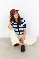 Dollie 820 Stripe Jumper - Navy Combi