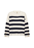Kanita 36 Stripe Jumper - Navy Combi