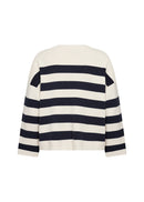 Kanita 36 Stripe Jumper - Navy Combi