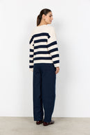 Kanita 36 Stripe Jumper - Navy Combi