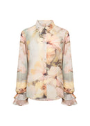 Carmen 1 Floral Print Shirt - Bok Choy Combi