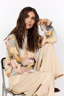 Carmen 1 Floral Print Shirt - Bok Choy Combi