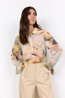 Carmen 1 Floral Print Shirt - Bok Choy Combi