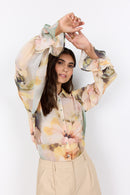 Carmen 1 Floral Print Shirt - Bok Choy Combi