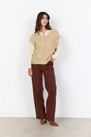 Carynn 1 Sleeveless Jumper - Sand