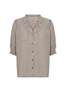 Canelita 2 Check Blouse - Rocky Road Combi