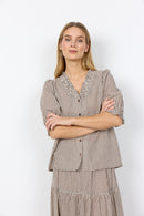 Canelita 2 Check Blouse - Rocky Road Combi