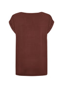 Thilde 6 Rolled Sleeve Tee - Rocky Road