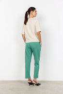 Orlean 9 Round Neck Cardigan - Cream Melange