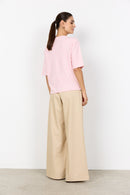 Orlean 9 Round Neck Cardigan - Rose Melange