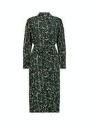 Vickie Print Dress - Dark Pine