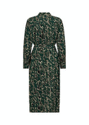 Vickie Print Dress - Dark Pine