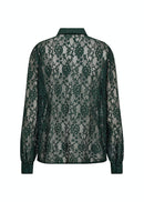 Netti Lace Shirt - Dark Pine