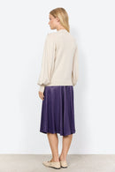 Dollie Ballon Sleeves Jumper - Cream Melange