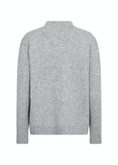 Teona High Neck Jumper - Grey Melange