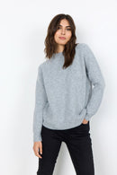 Teona High Neck Jumper - Grey Melange
