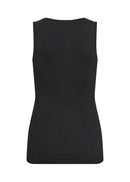 Lace Detail Sleeveless Top - Black