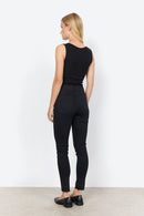 Lace Detail Sleeveless Top - Black