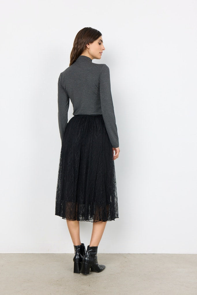 Velida Lace Skirt - Black