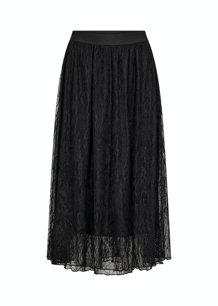 Velida Lace Skirt - Black