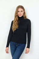 Dollie Turtle Neck Jumper - Black