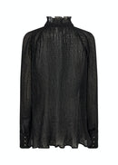Valerie High Neck Blouse - Black
