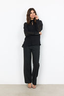 Valerie High Neck Blouse - Black