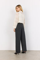 Ava 1 Lace Detail Shirt - Cream