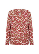 Felicity Aop 527 Blouse - Chili Pepper Combi