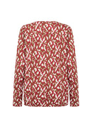 Felicity Aop 527 Blouse - Chili Pepper Combi
