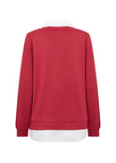 Banu 271 Layered Blouse - Chili Pepper Combi