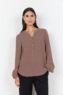 Anita 1 Geo Print Blouse - Chili Pepper Combi