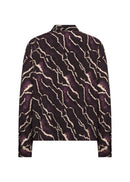 Anya 1 Abstract Print Shirt - Plum Perfect Combi