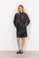 Anya 1 Abstract Print Shirt - Plum Perfect Combi