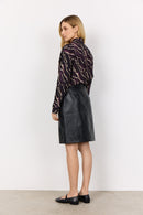 Anya 1 Abstract Print Shirt - Plum Perfect Combi