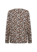 Felicity Aop 527 Blouse - Navy Blazer Combi