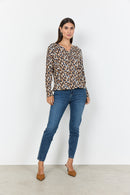 Felicity Aop 527 Blouse - Navy Blazer Combi