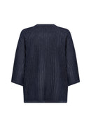 Violetta 4 Textured Stripe Jumper - Navy Blazer Combi