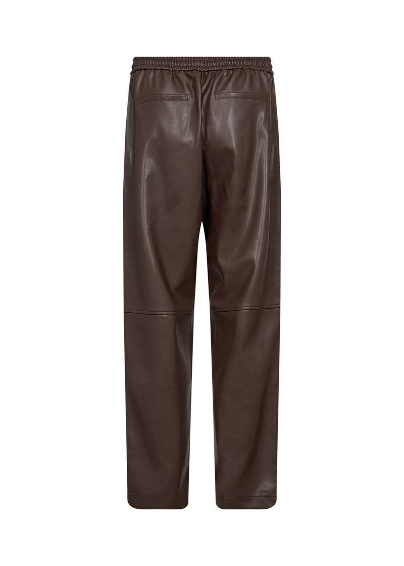 Beckie 19 Polyurethane Trousers - Hot Fudge