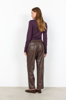 Beckie 19 Polyurethane Trousers - Hot Fudge