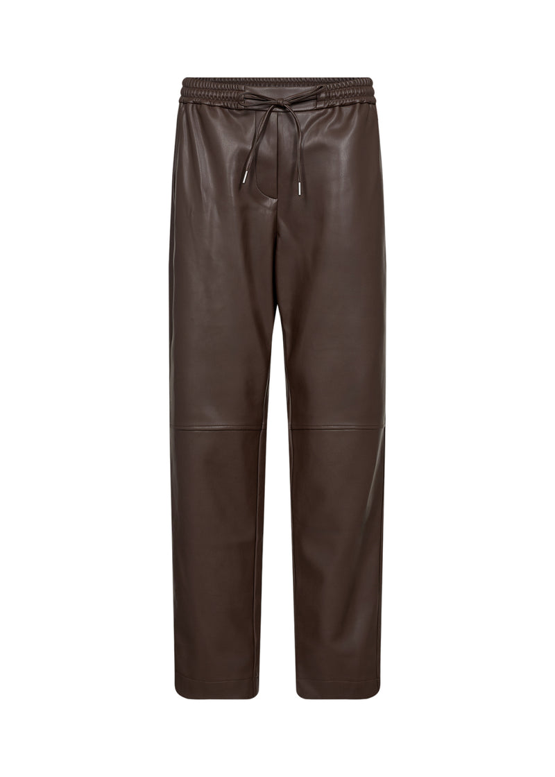 Beckie 19 Polyurethane Trousers - Hot Fudge