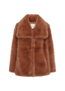 Naida 4 Fluffy Jacket - Toffee