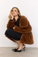 Naida 4 Fluffy Jacket - Toffee