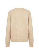 Nessie 72 Pearl Embellished Jumper - Sand Melange